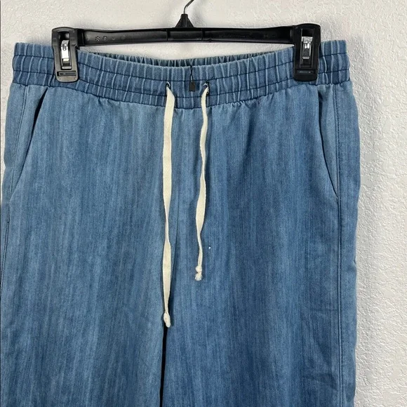 Three Bird Nest Women’s So Comfy Wide Leg Denim Pant Sz M Light Blue Boho Chic - Picture 5 of 8